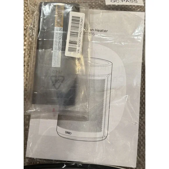 New Dreo Black/Silver Atom 316 Fan Portable Heater/Remote Control - Picture 3 of 4